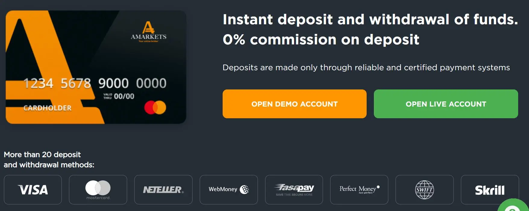 Deposits & Withdrawals