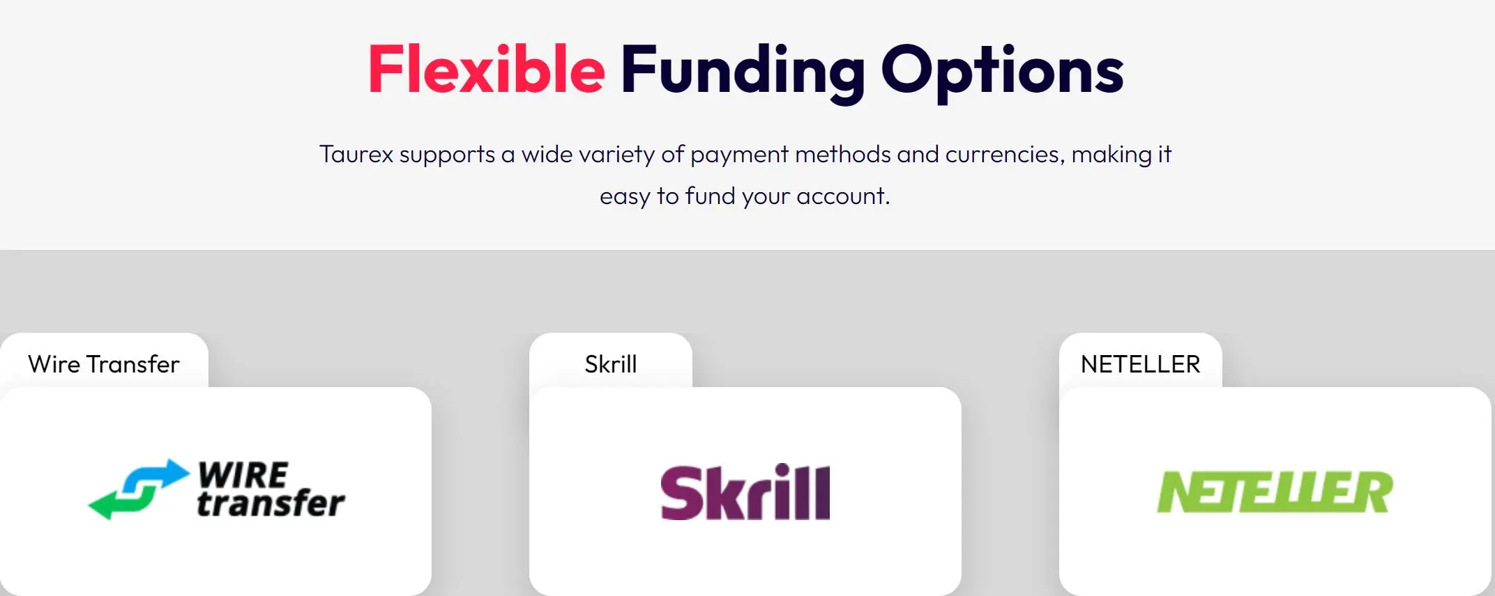 Deposits & Withdrawals