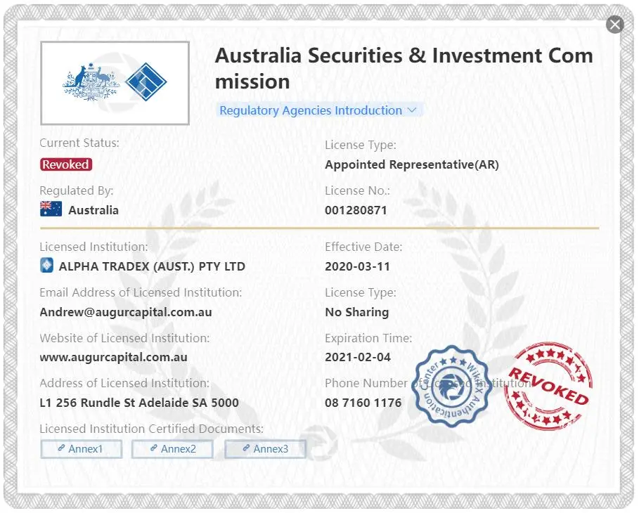 Is ALPHA TRADEX legit or a scam?