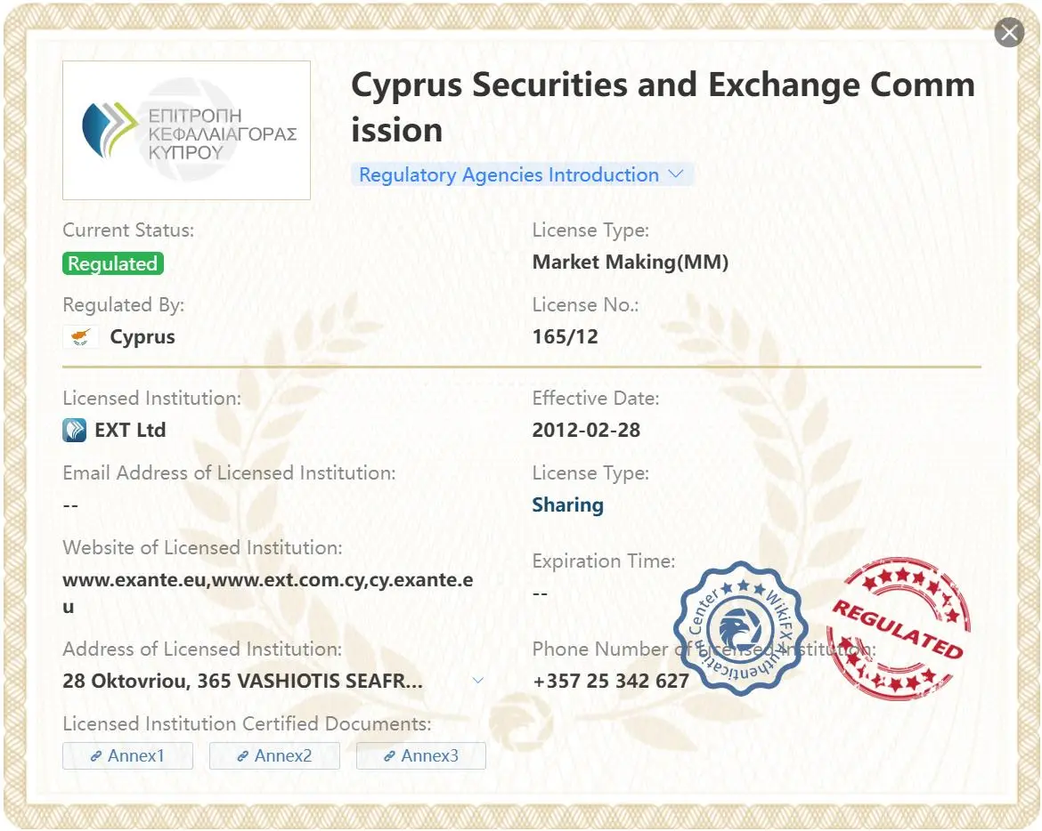 Regulatory Status