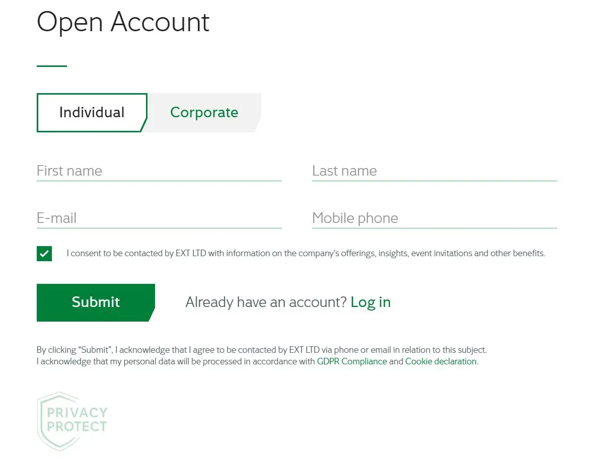 Account Opening Process