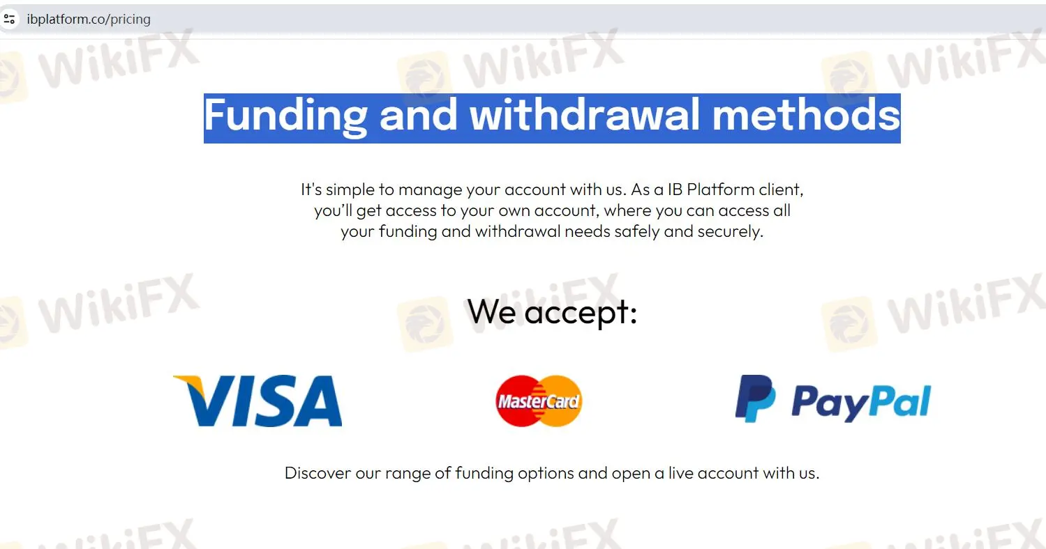 Deposit & Withdrawal