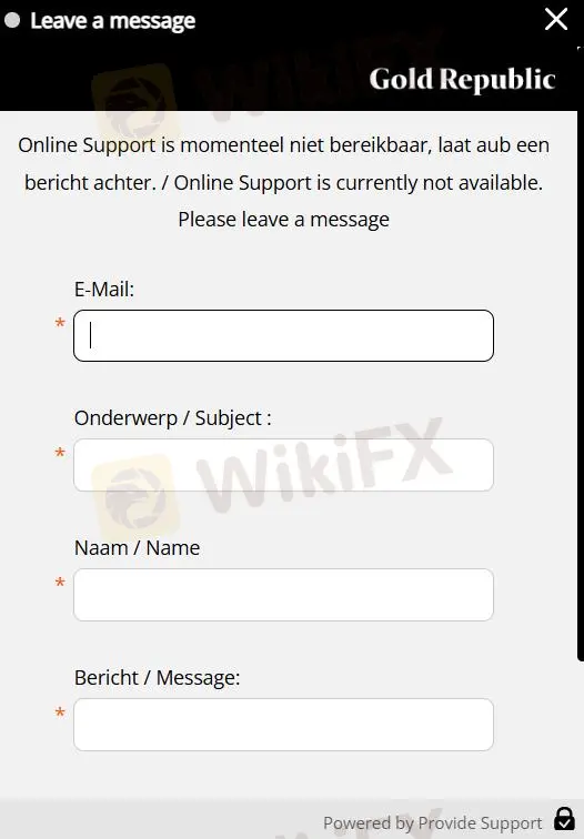 Customer Support Options