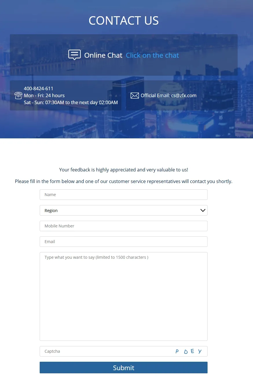 Contact info