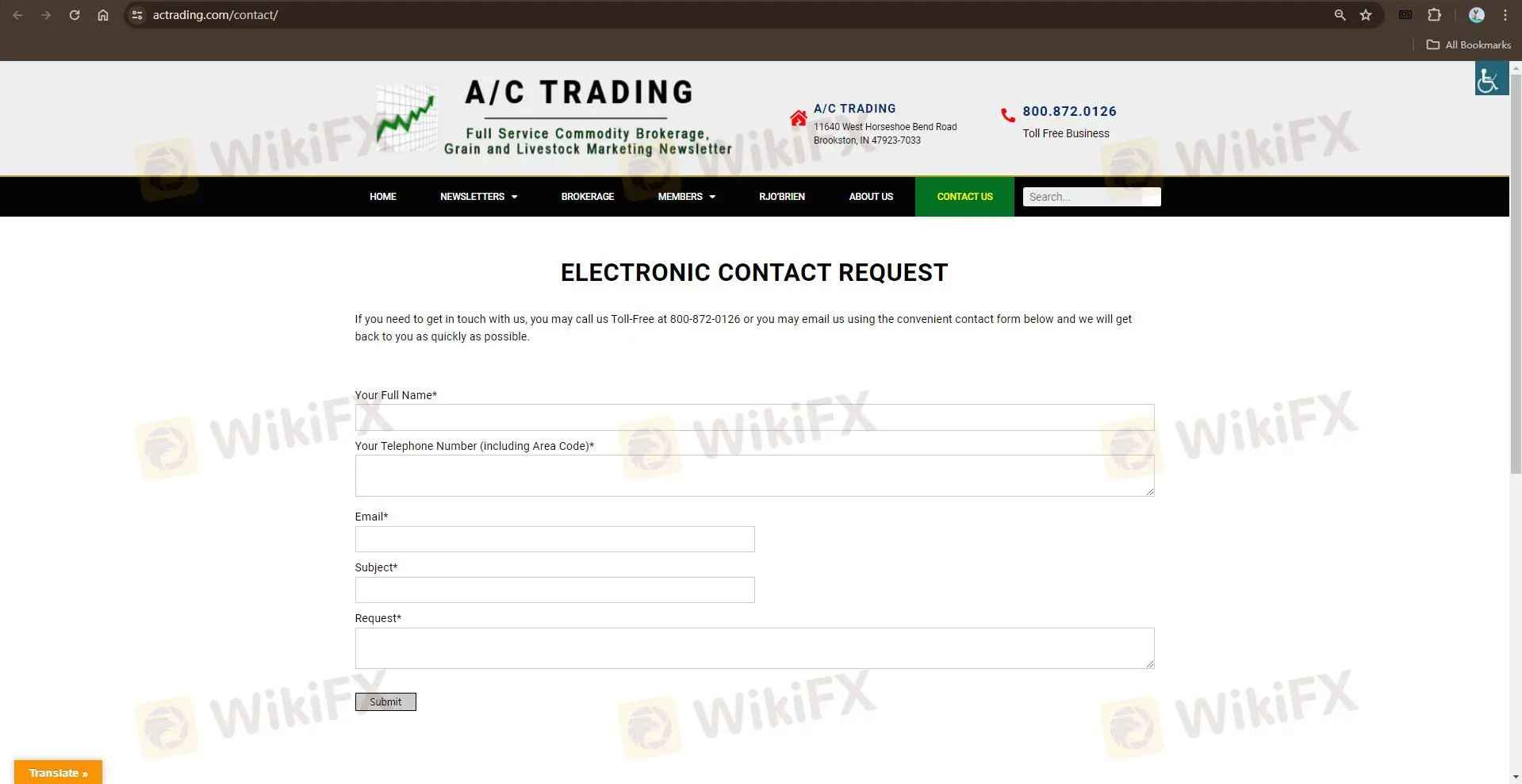 Contact info Contact info