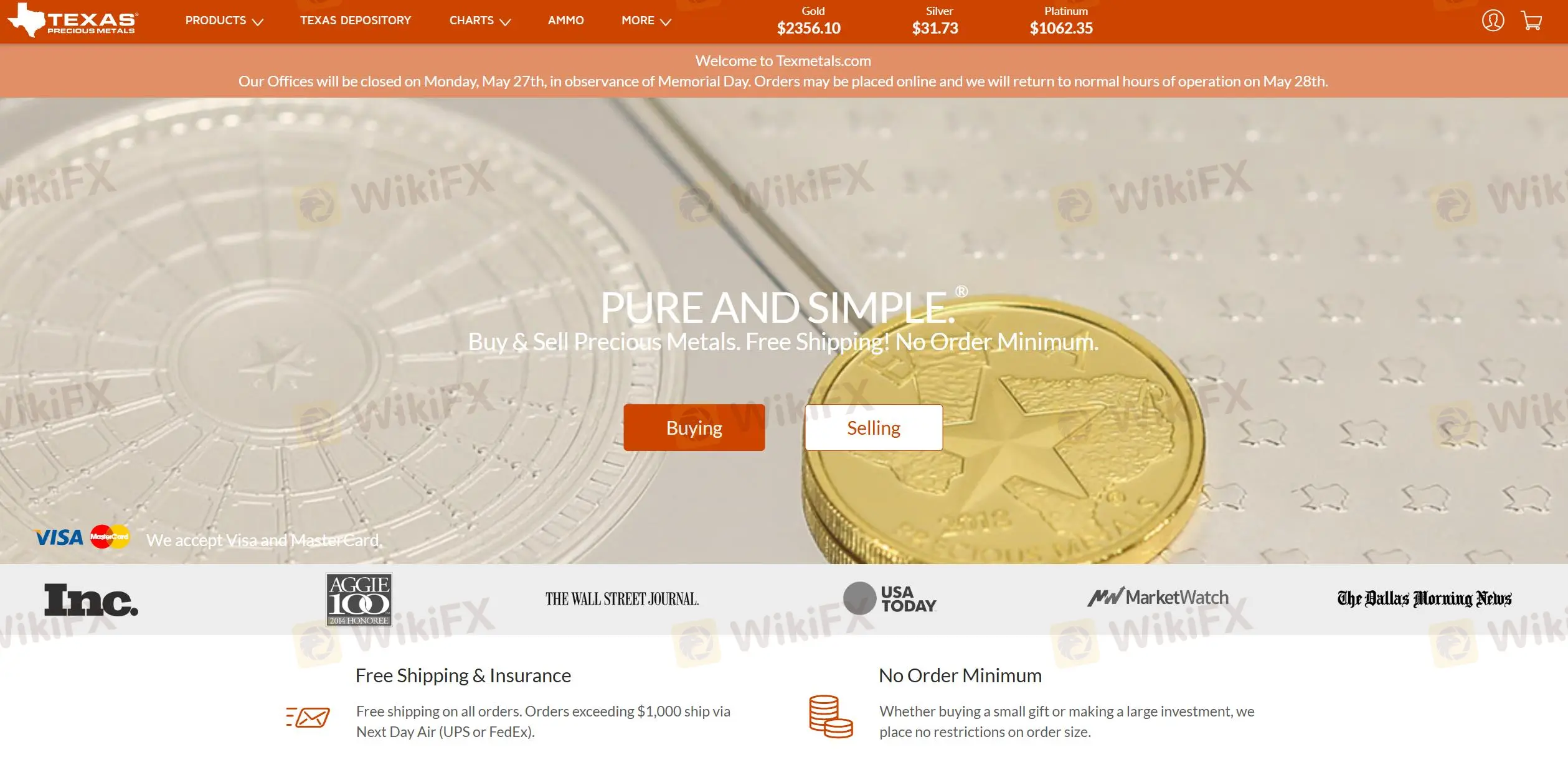 Überblick über Texas Precious Metals Überblick über Texas Precious Metals