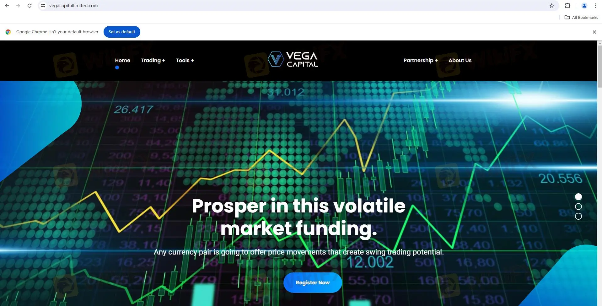 Vega Capital's homepage