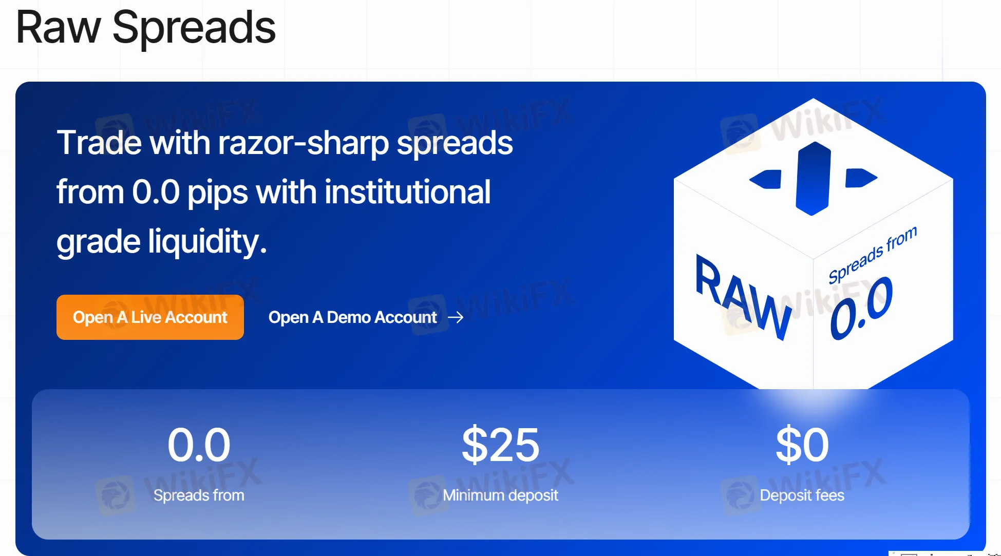 Compte Raw Spread