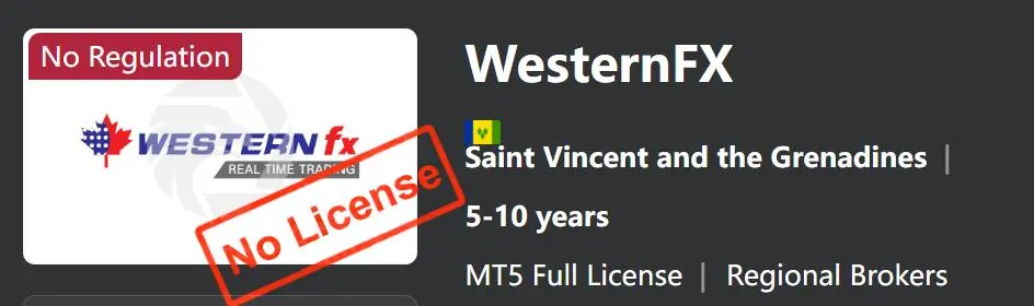 WesternFX是否合法? WesternFX是否合法?