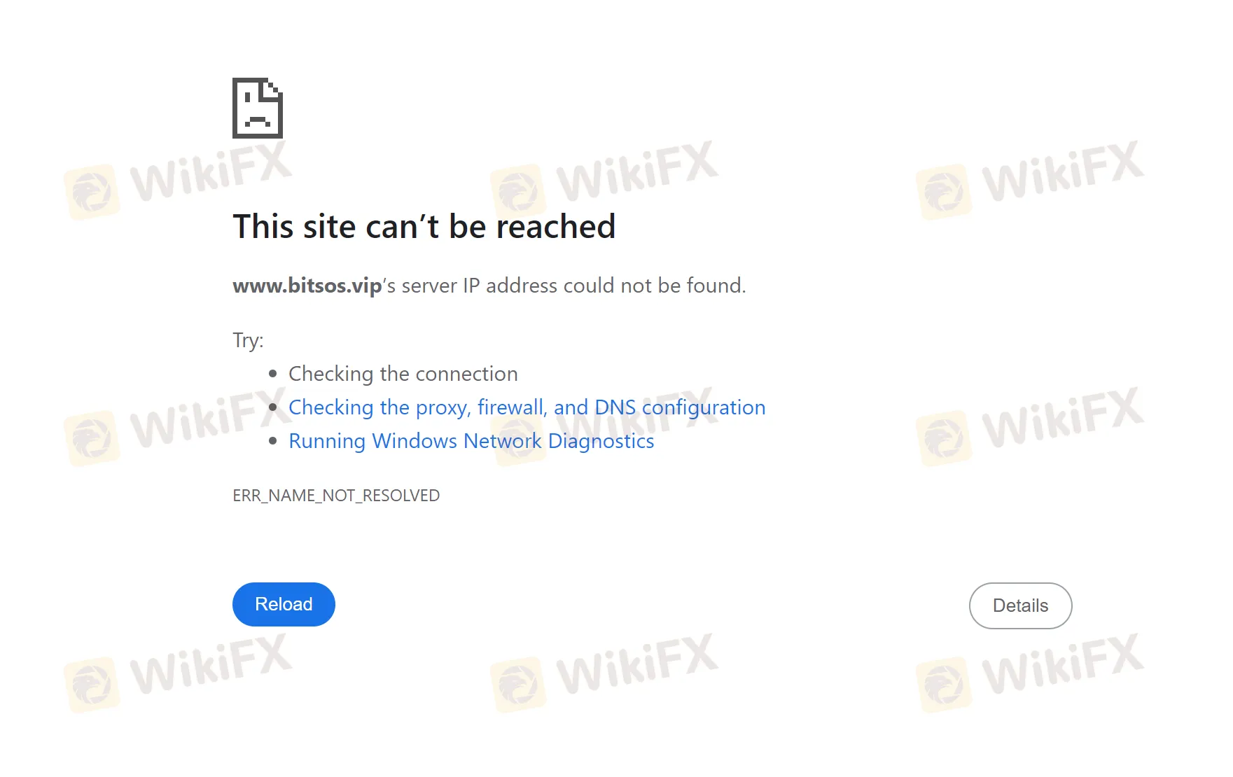 Unaccessible Website