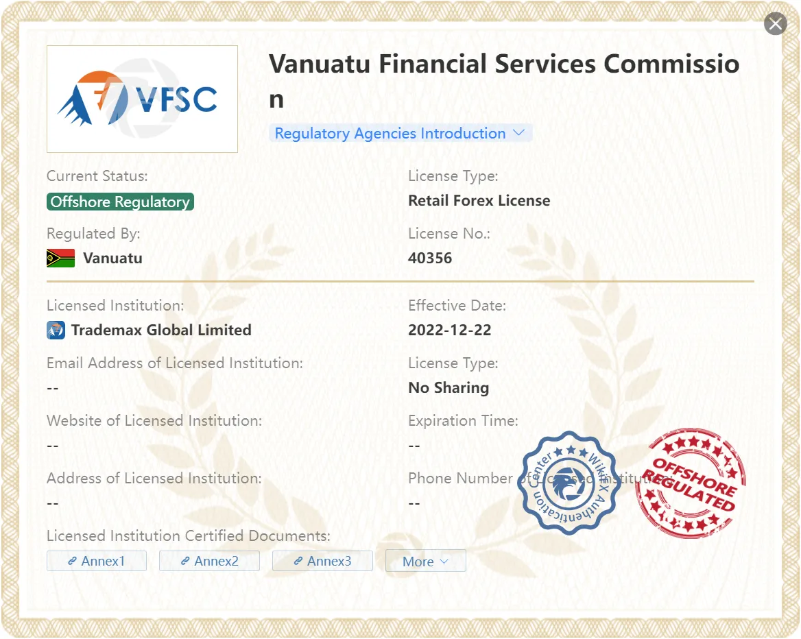 offshore regulated by VFSC