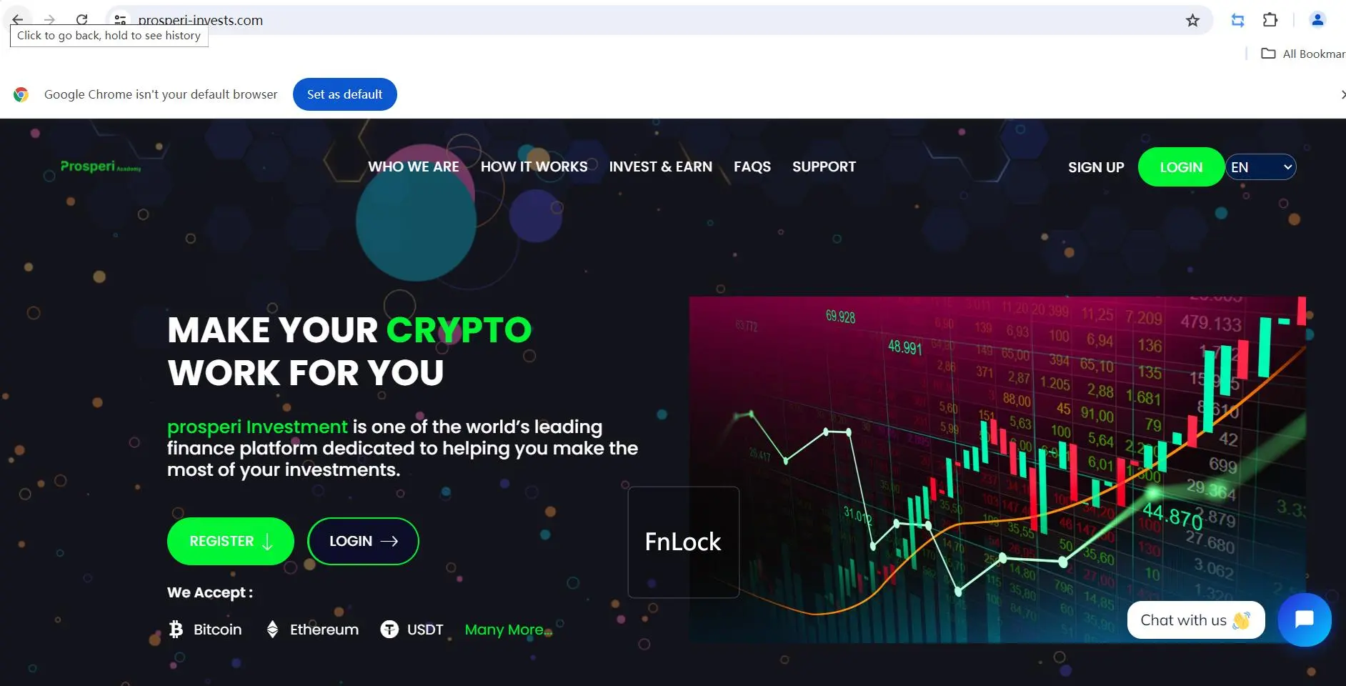Prosperi Investment's homepage