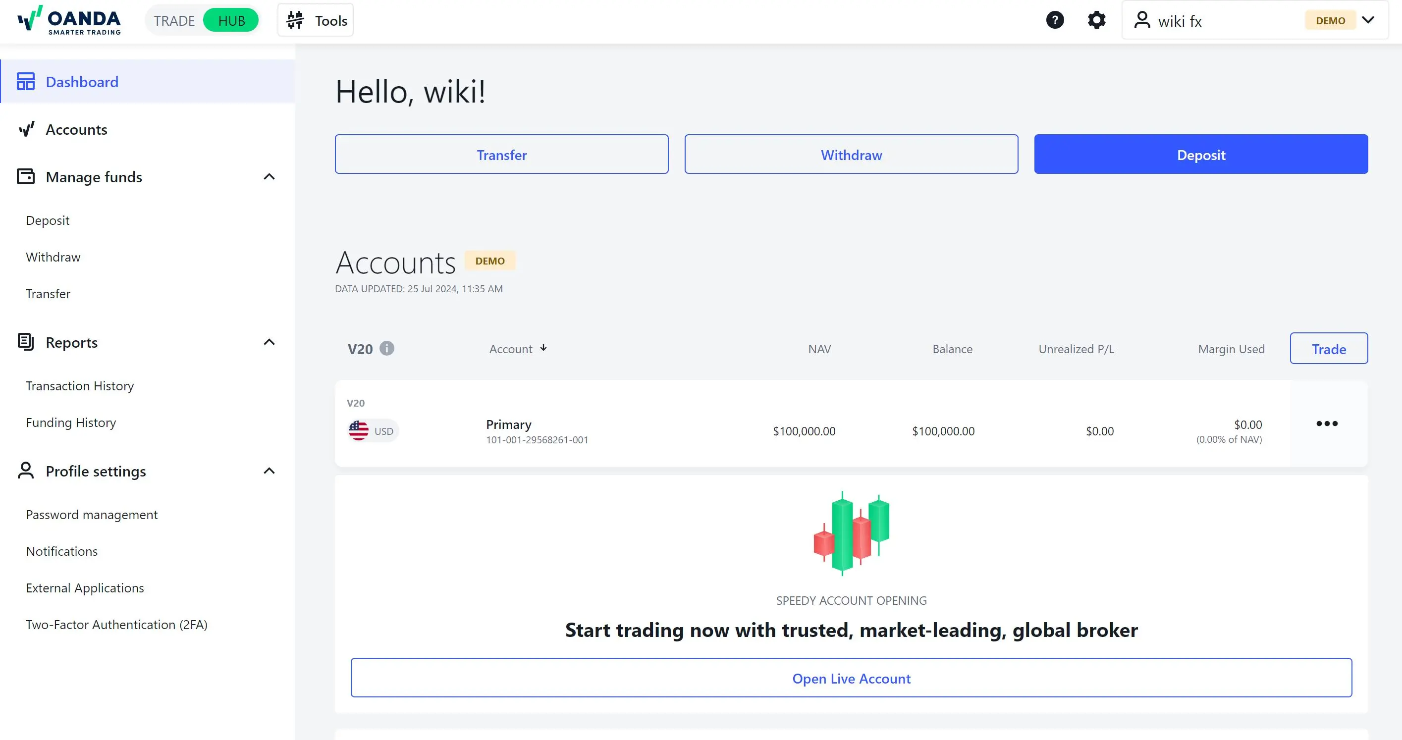 How to Open Oanda Demo Account?