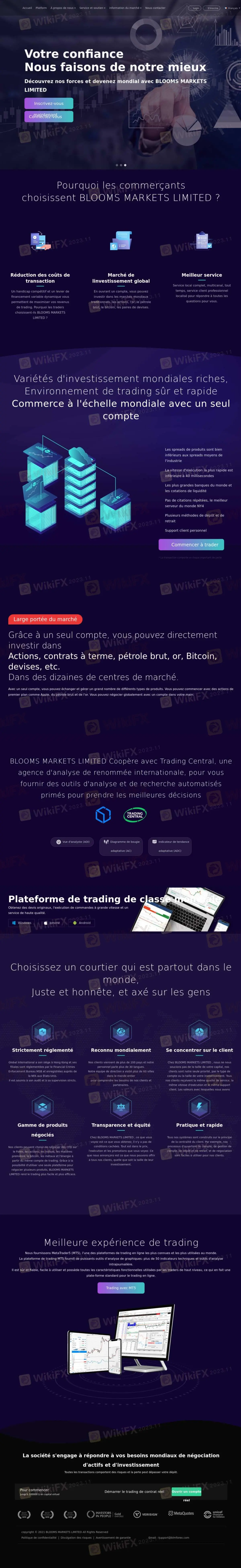 Informations sur BLOOMS MARKETS