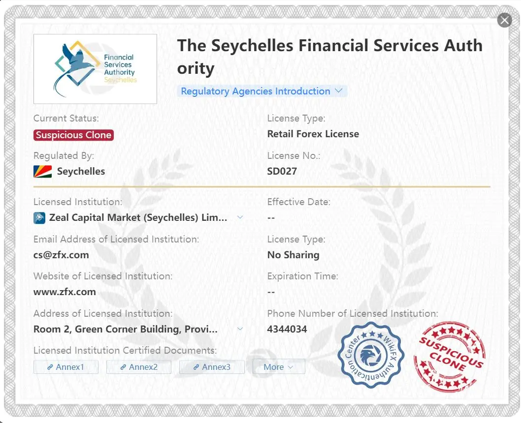 Suspicious clone FSA license