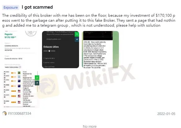 在WikiFX上的负面Phase Forex评论