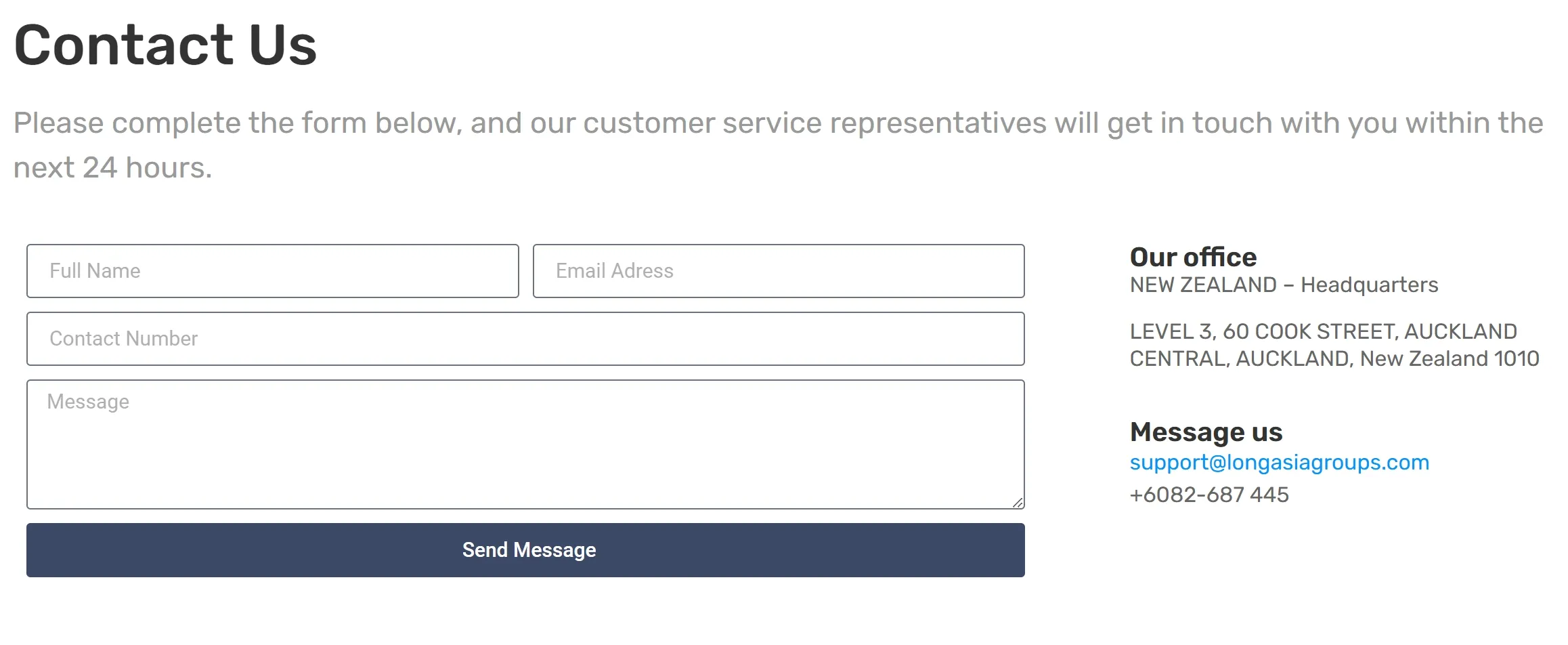 Contact info Contact info