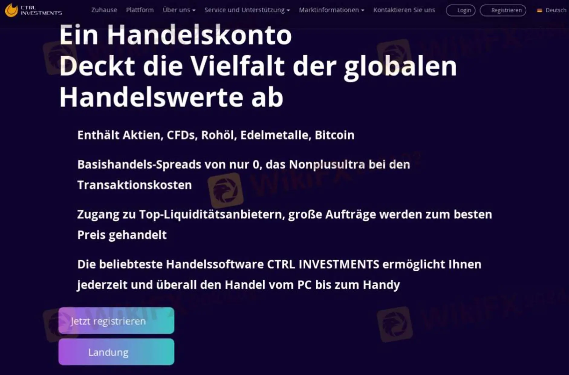 CTRL INVESTMENTS Information