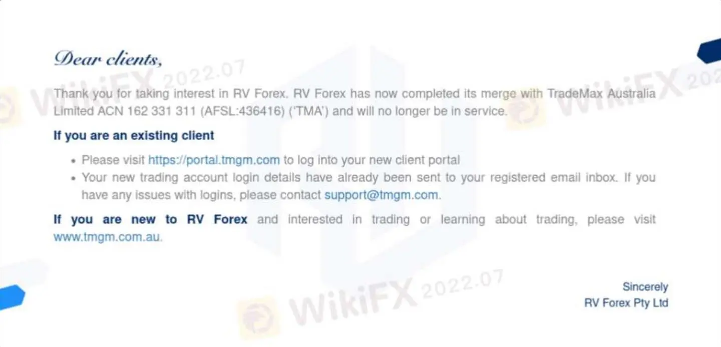 RV Forex Information