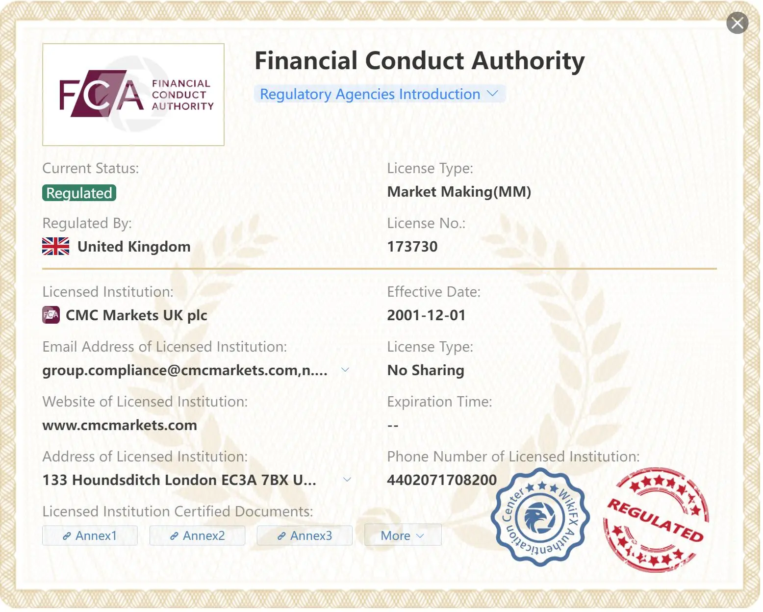 Regulated by FCA Regulated by FCA