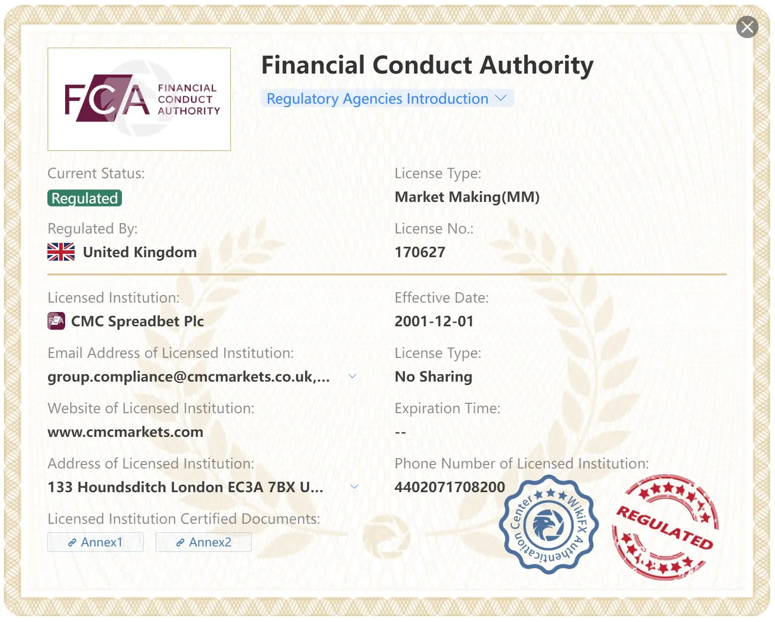 Regulated by FCA Regulated by FCA