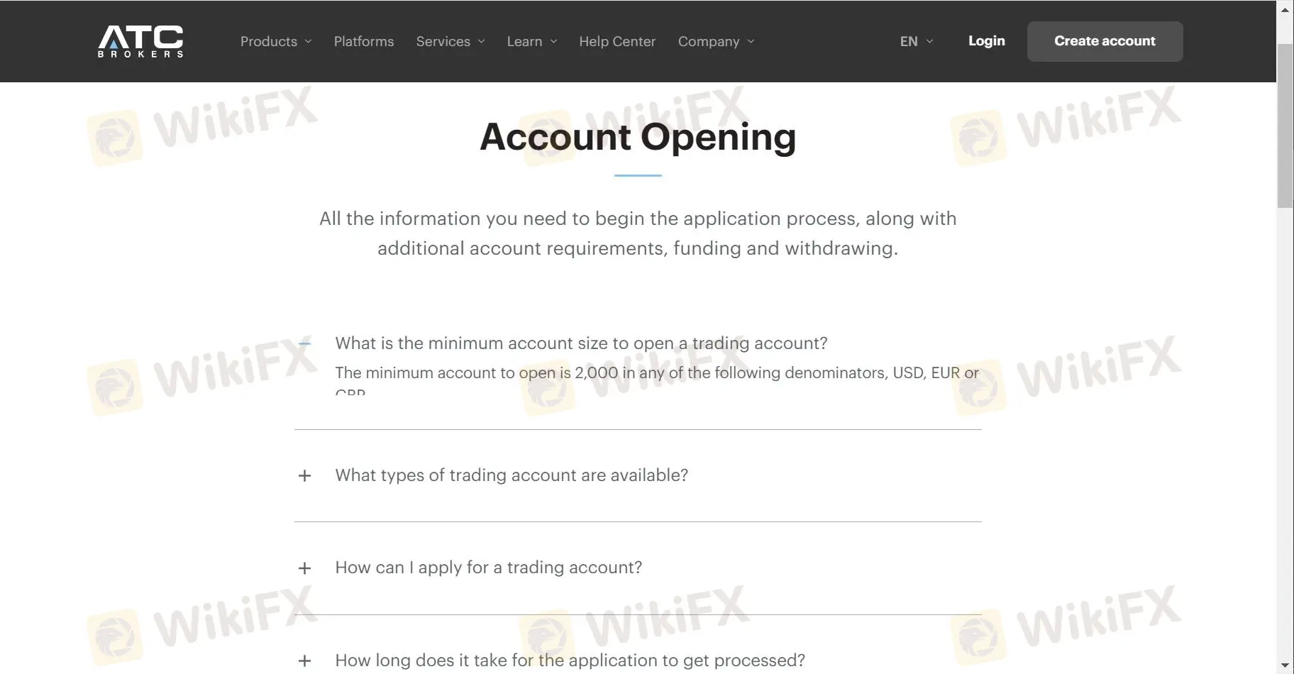 Account opening FAQ 1