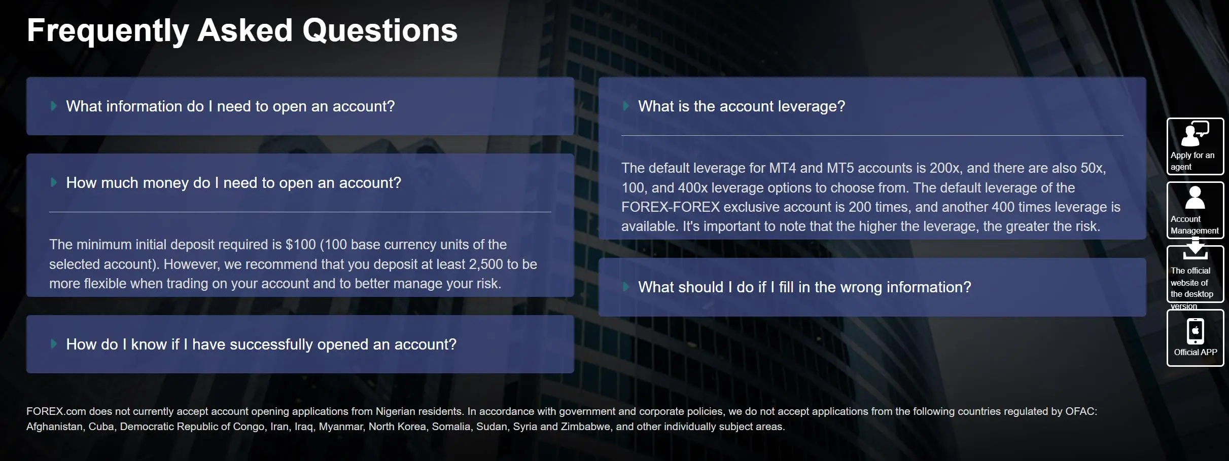 FOREX.com Fees