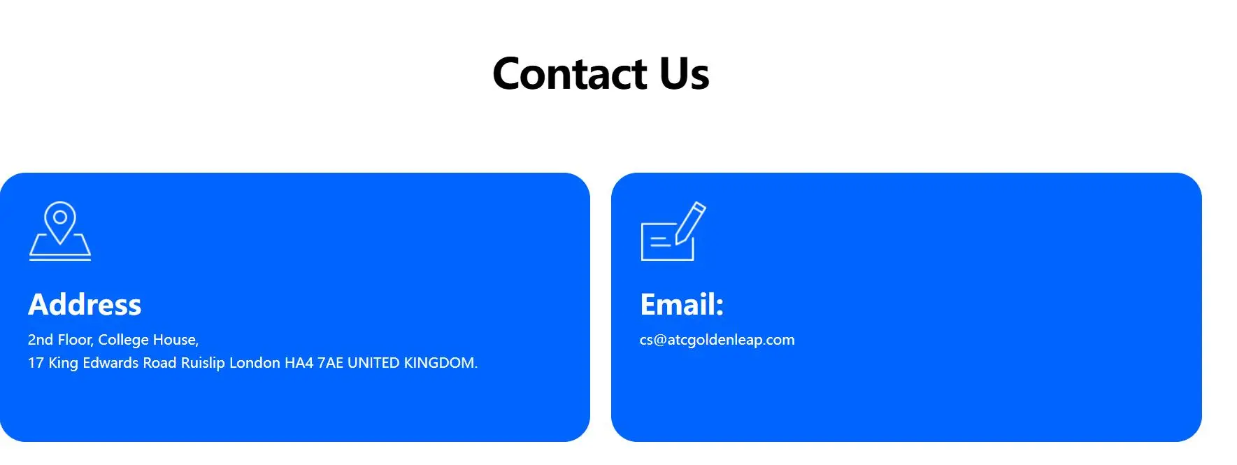Contact info