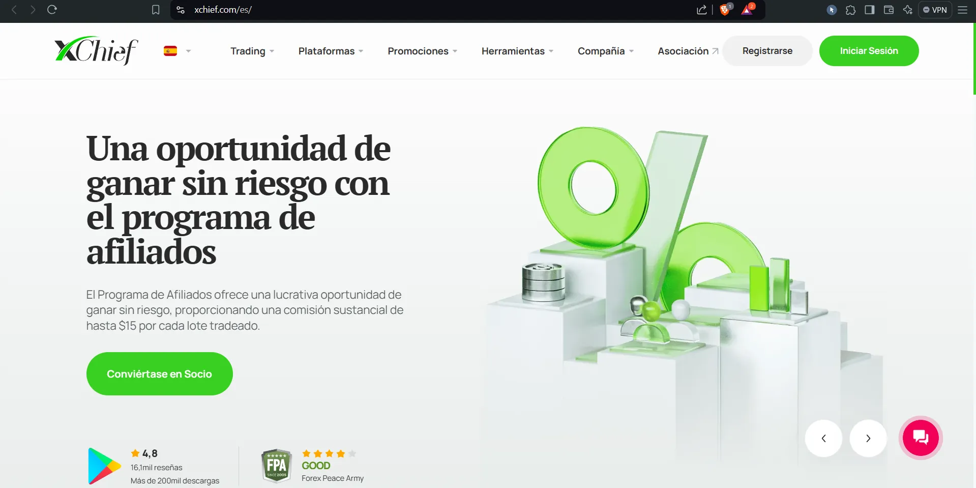 ¿Es seguro operar con Xchief?