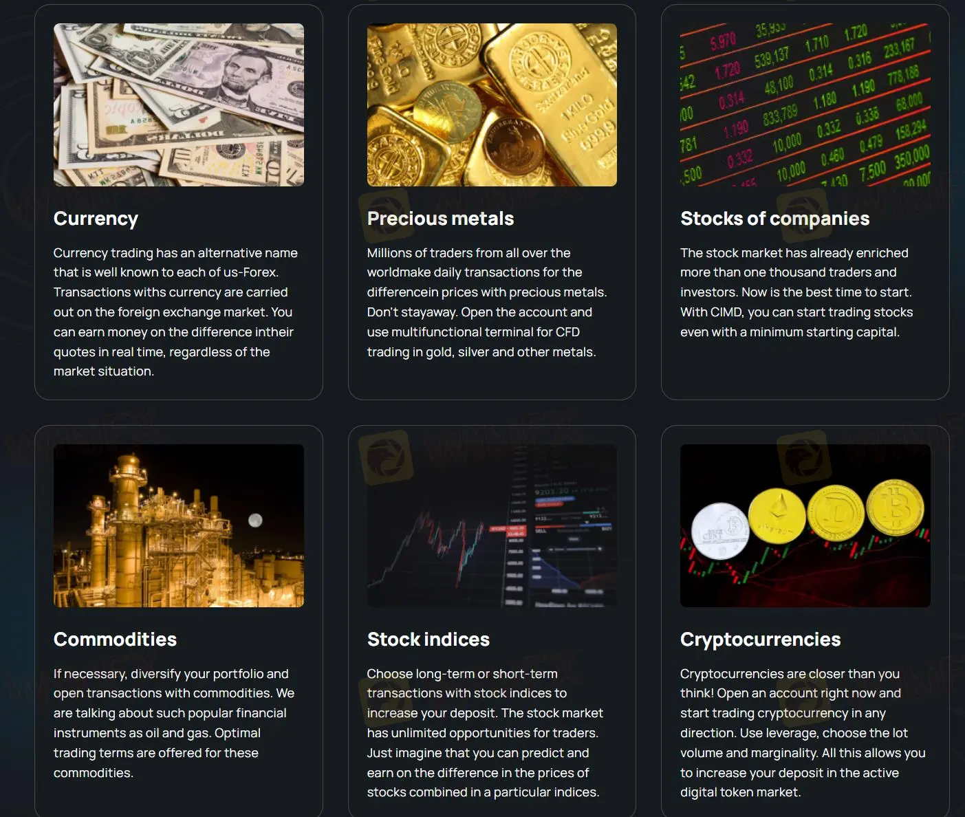 What Can I Trade on CIMD?