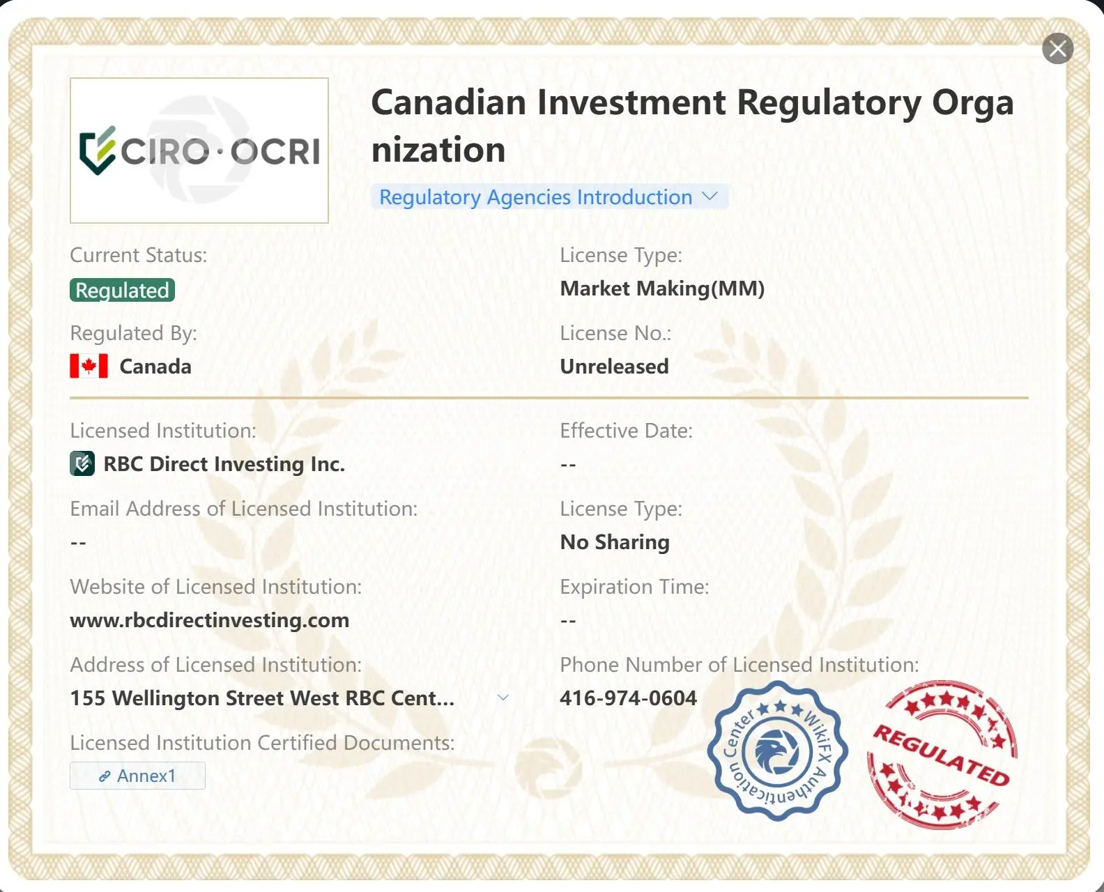 Regulated by CIRO