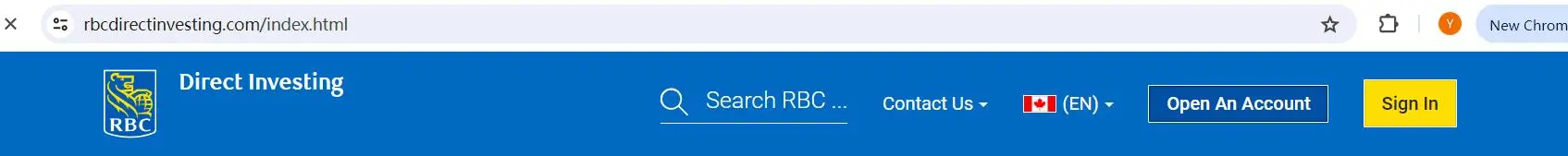 Visit the RBC Direct Investing Website
