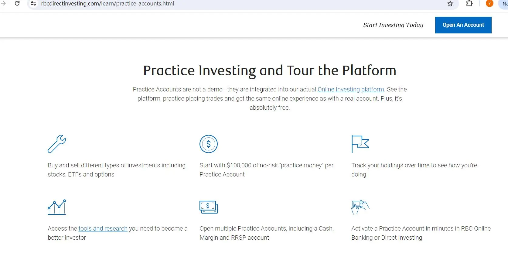 Practice Account