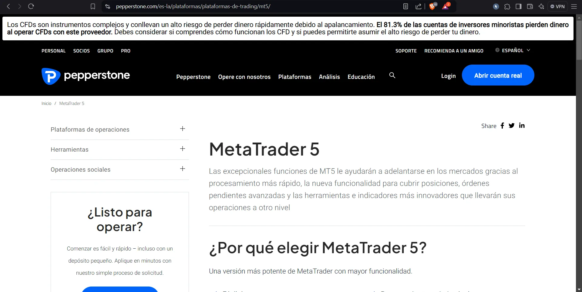 ¿Qué productos y servicios ofrece Pepperstone? ¿Qué productos y servicios ofrece Pepperstone?