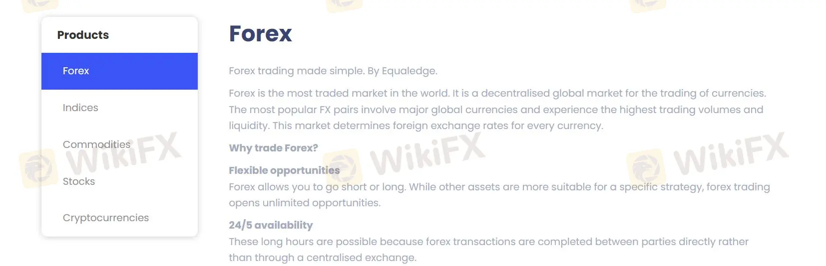 What Can I Trade on Equaledge?