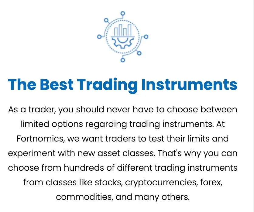 What Can I Trade on Fortnomics?