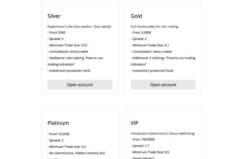 Account comparison
