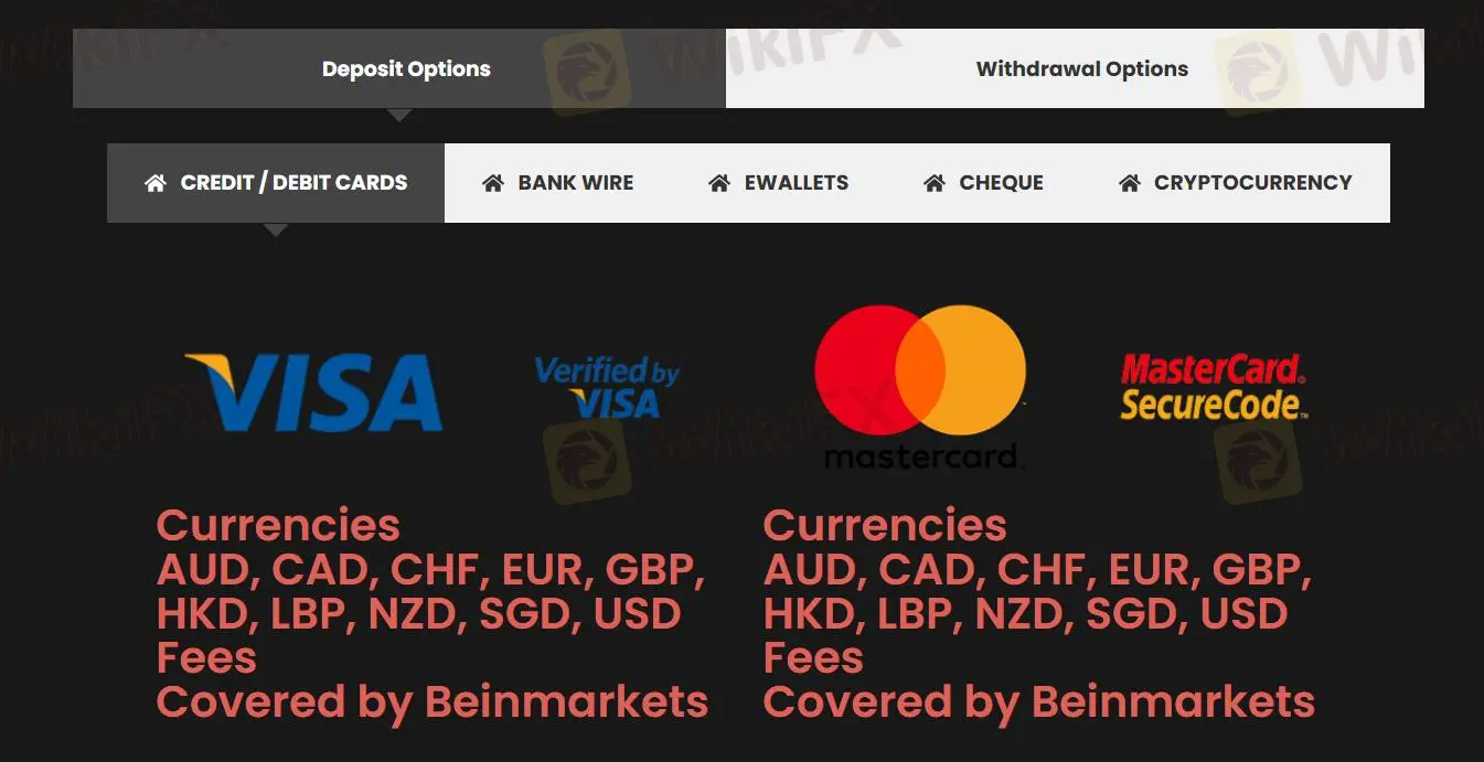 Deposit and Withdrawal