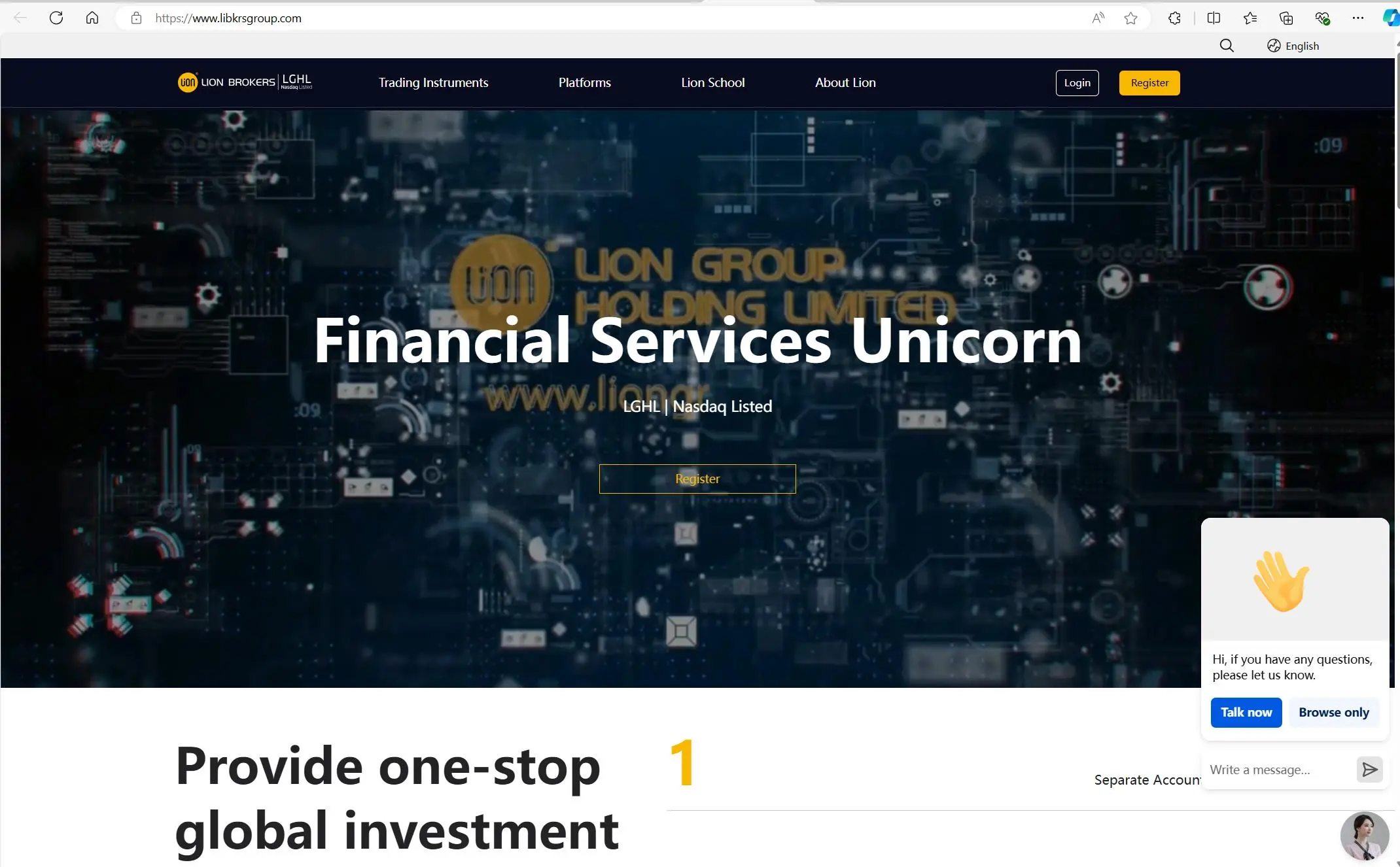 LION's homepage