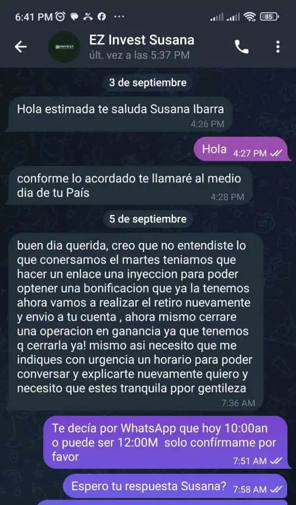 ¿Cómo comenzó la estafa con EZINVEST Global? ¿Cómo comenzó la estafa con EZINVEST Global?