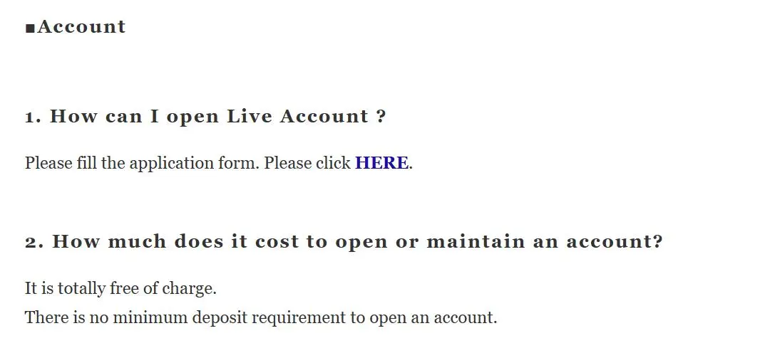 Account FAQ