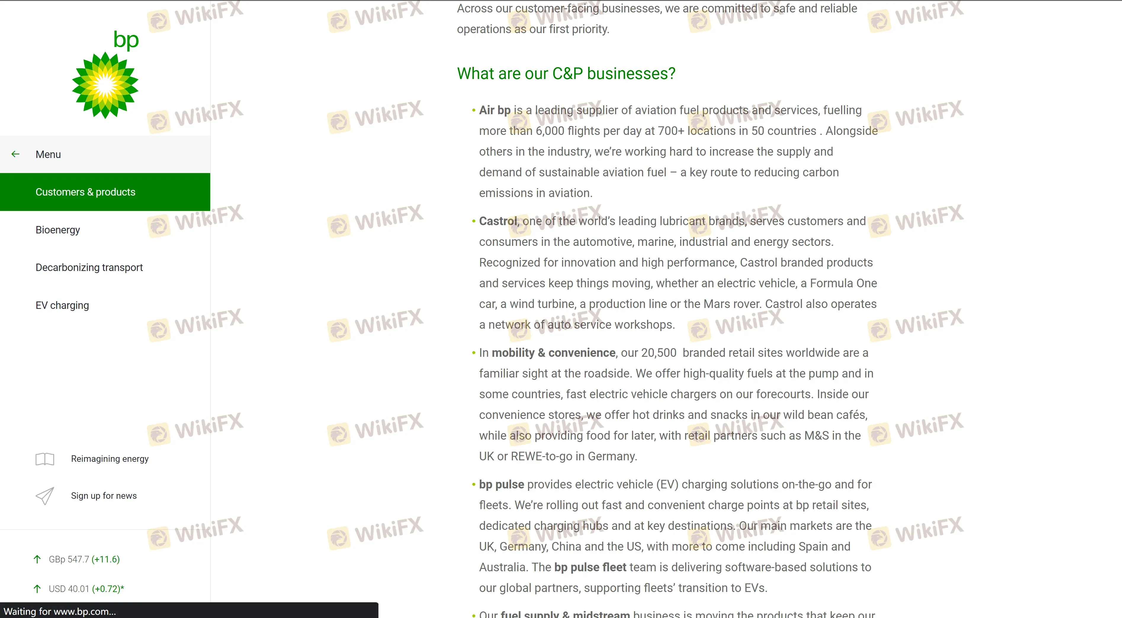 在BPInvesting上可以交易什么？