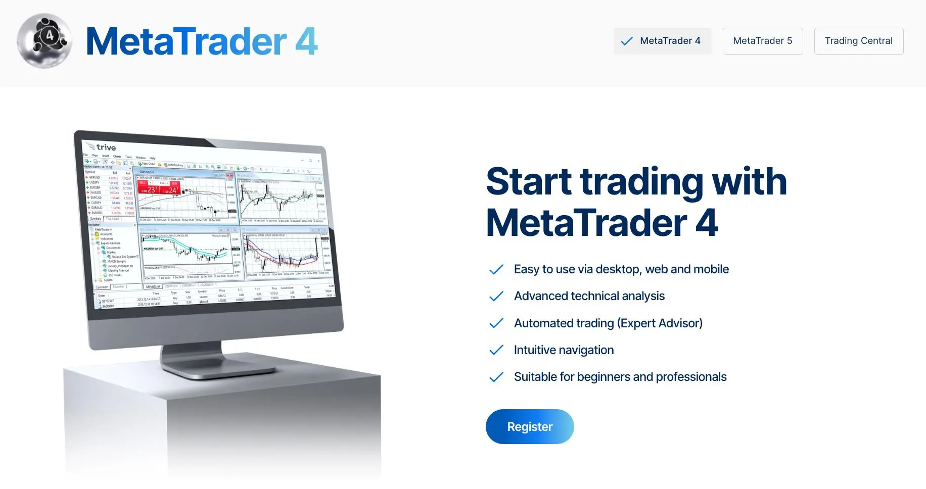 MetaTrader 4（MT4）
