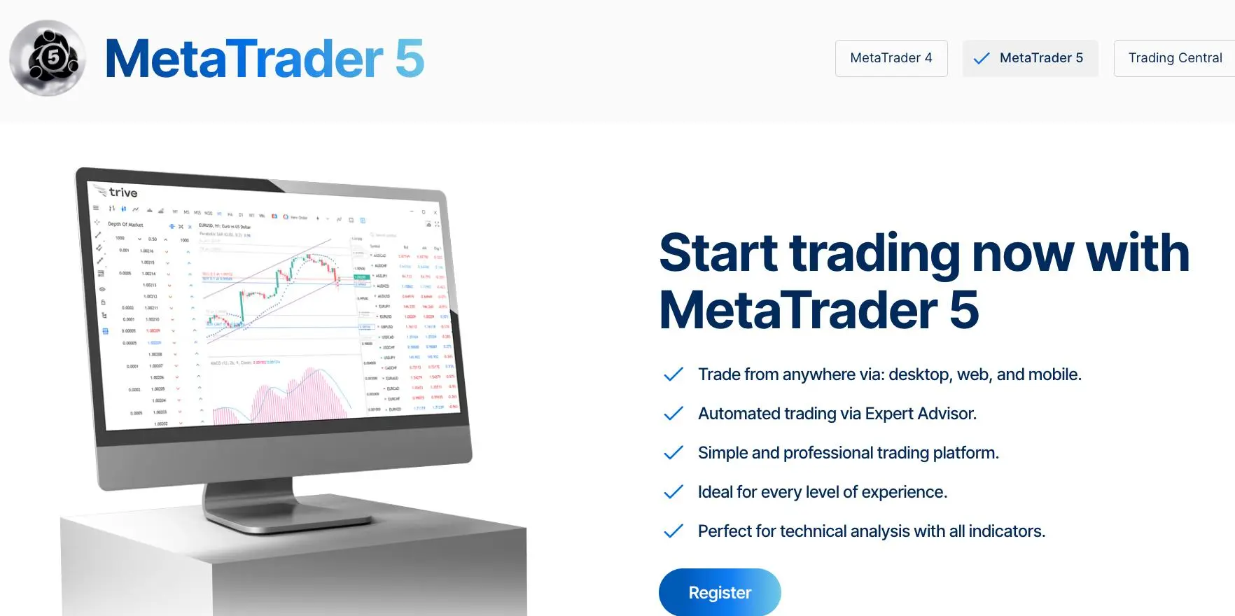 MetaTrader 5（MT5）