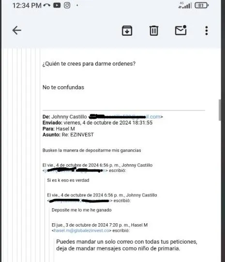 ¿Qué señales indican que EZINVEST Global podría ser una estafa? ¿Qué señales indican que EZINVEST Global podría ser una estafa?