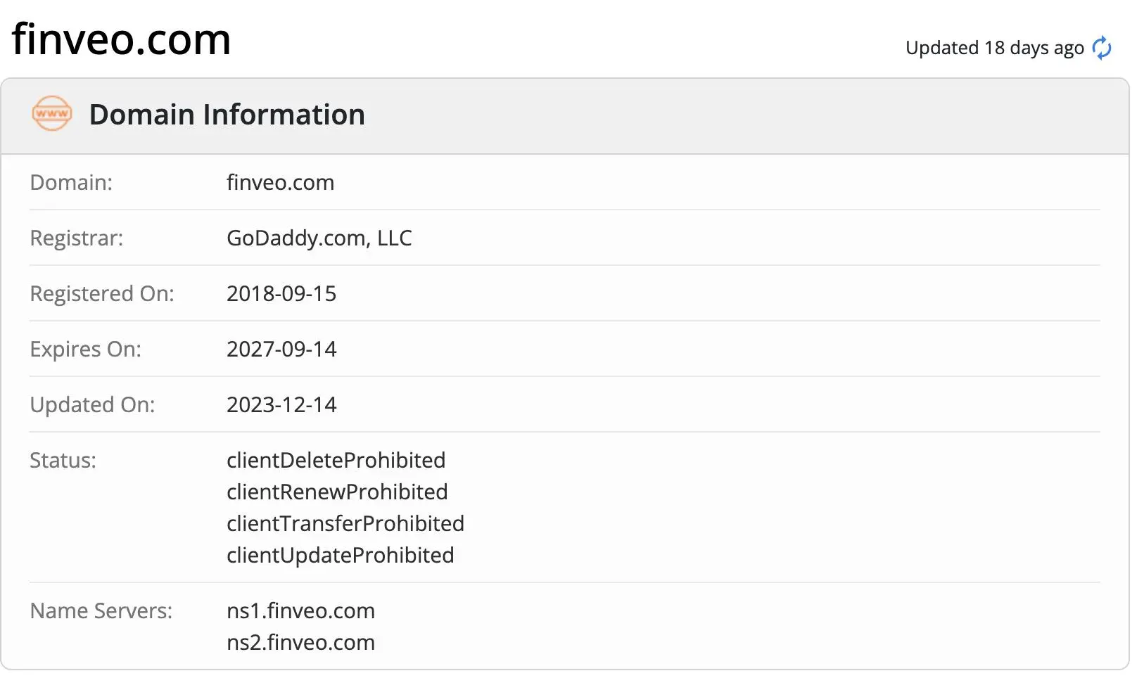 Domain information