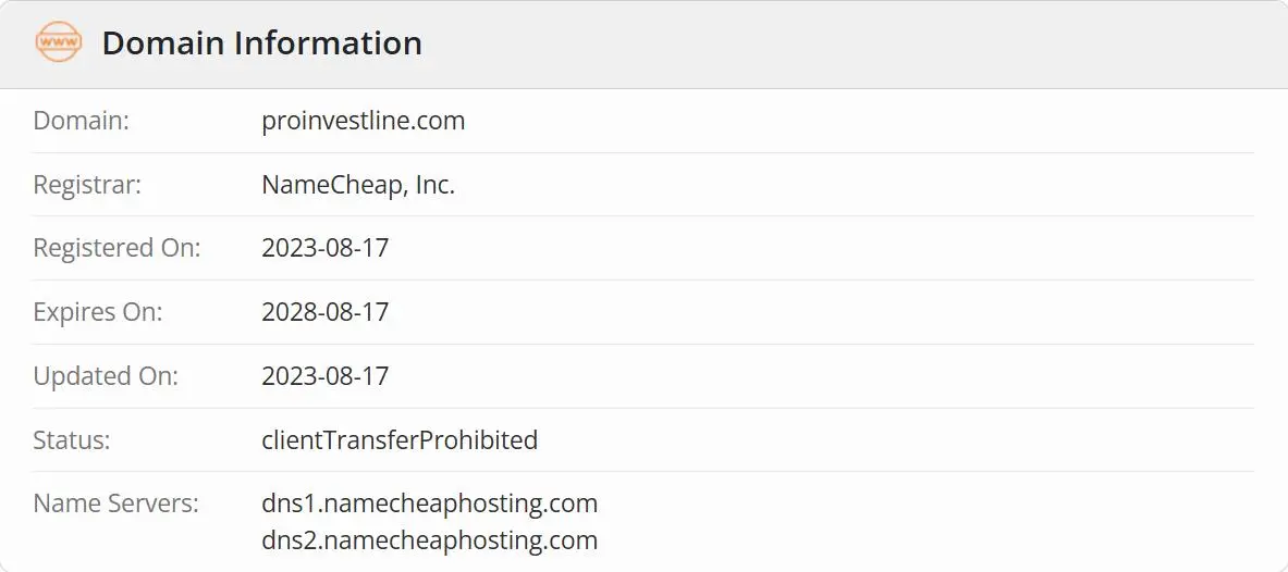 Domain information