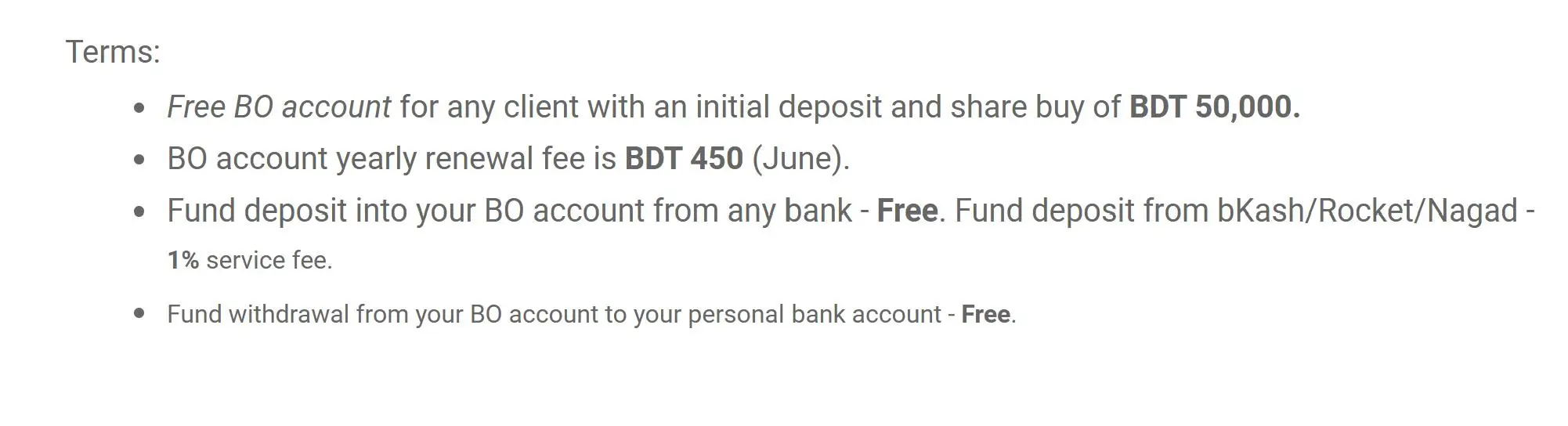 MSL Fees