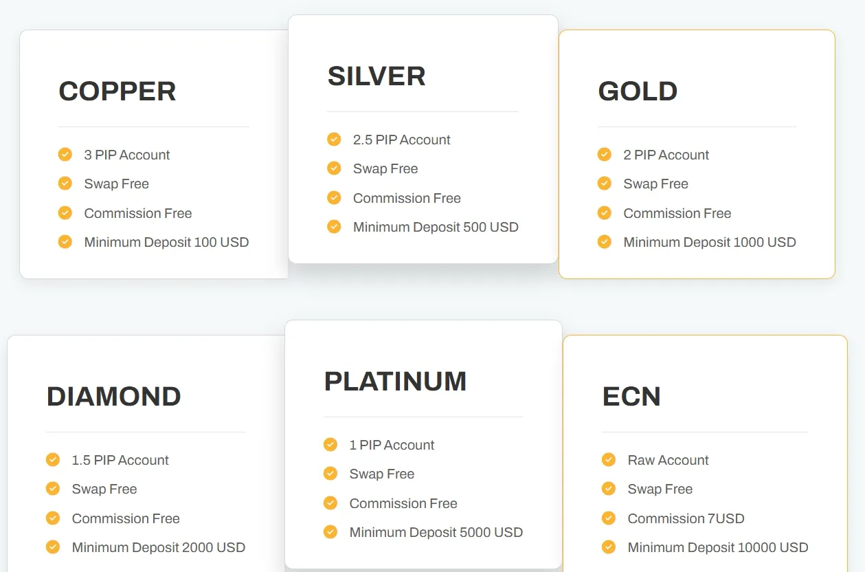 账户类型 账户类型