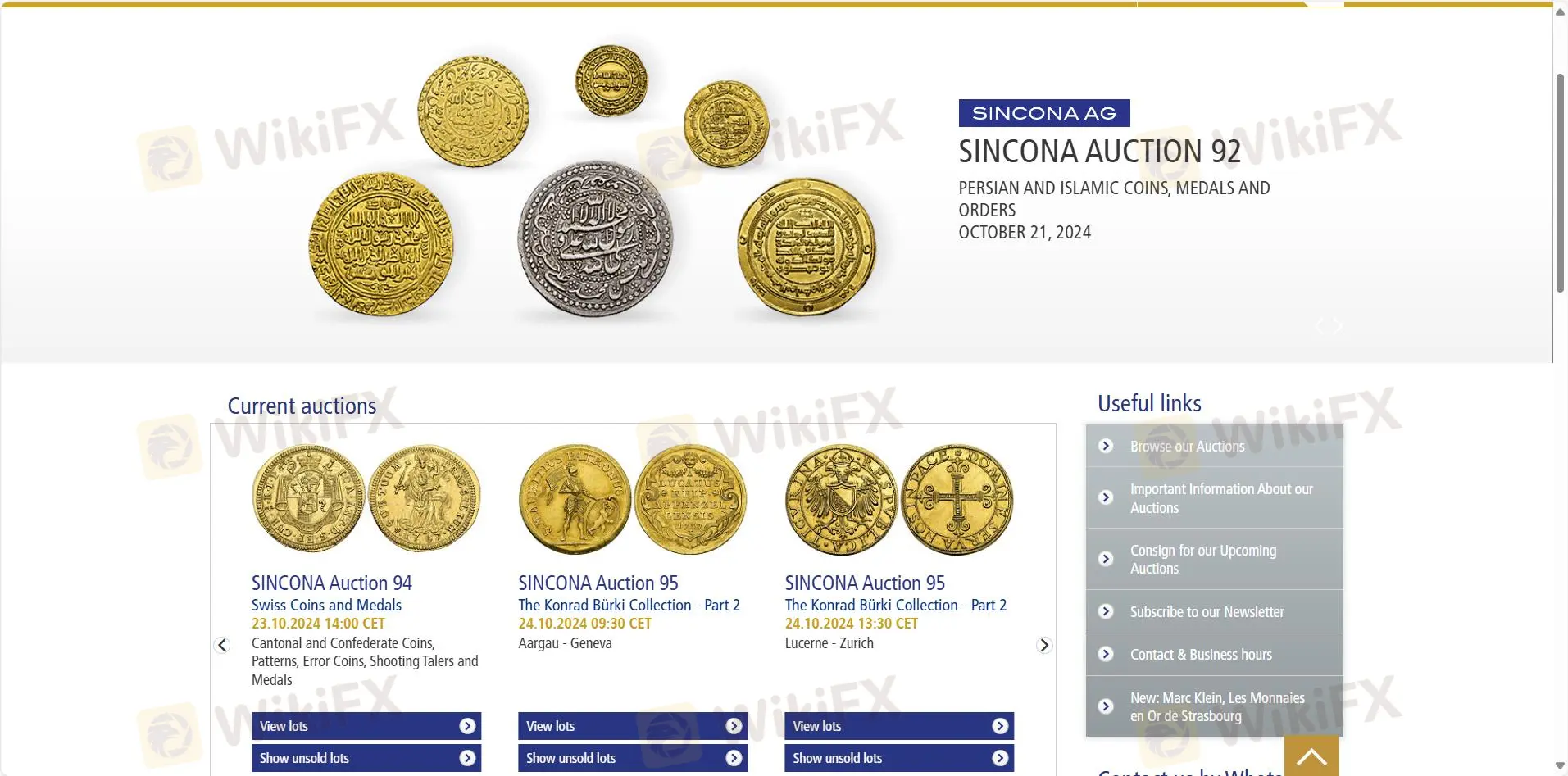 SINCONA AG Information